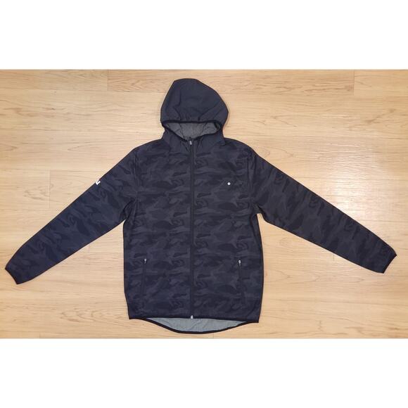 VUORI CAMO OUTDOOR TRAINER SHELL HOODED MENS JACKET SIZE M - Picture 1 of 11